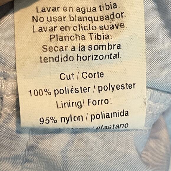 Retromarine New York Men's Board Shorts Size 36 Blue Wave Print, Mesh Lined, Zip - Picture 9 of 9